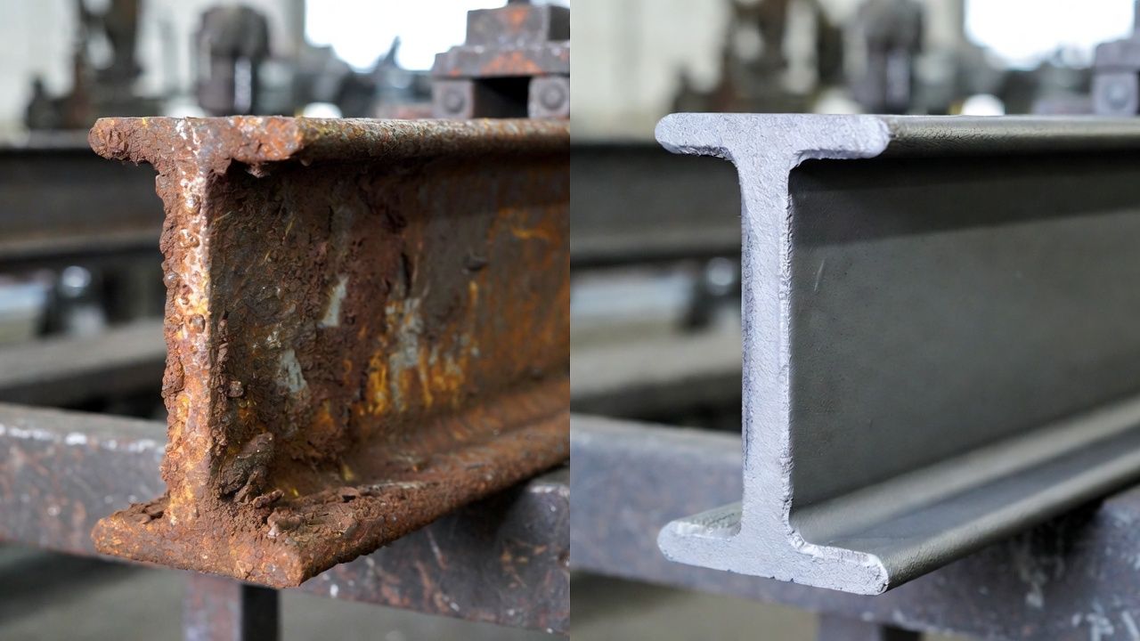 Дробеструйная обработка металлоконструкций